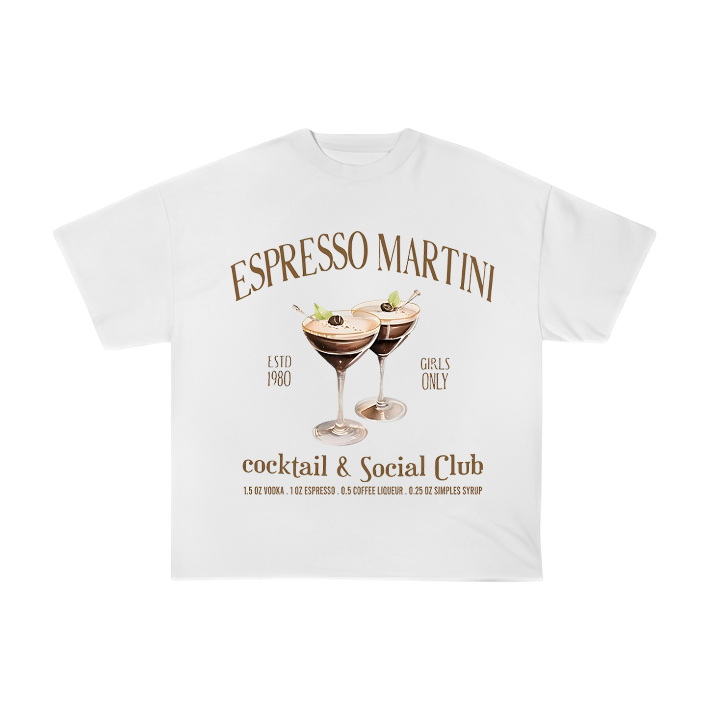 Polera Oversize Fit - Espresso Martini