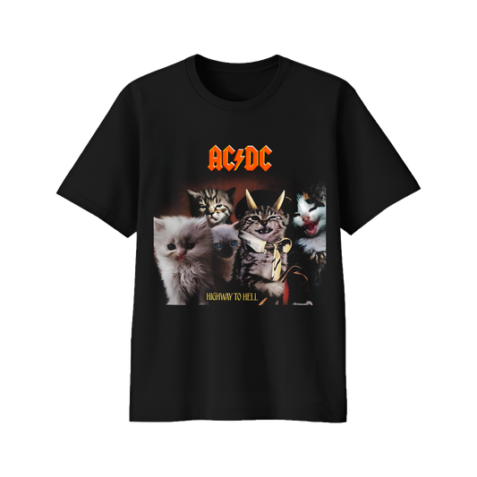 Polera Regular Fit - AC/DC Highway to Hell - Kitties