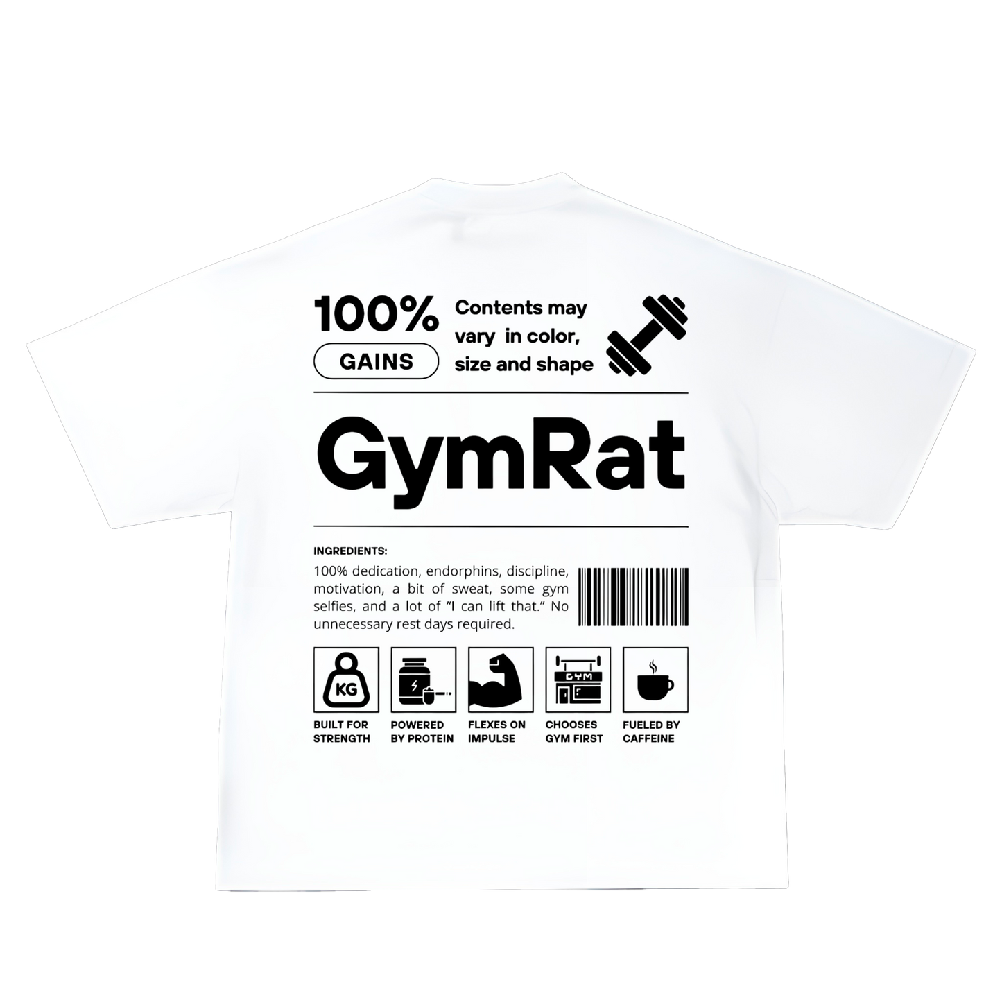 Polera Oversize Fit - Gym Rat