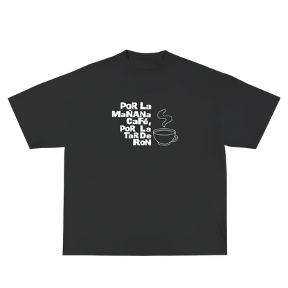 Polera Oversize Fit - Bad Bunny - Café y ron